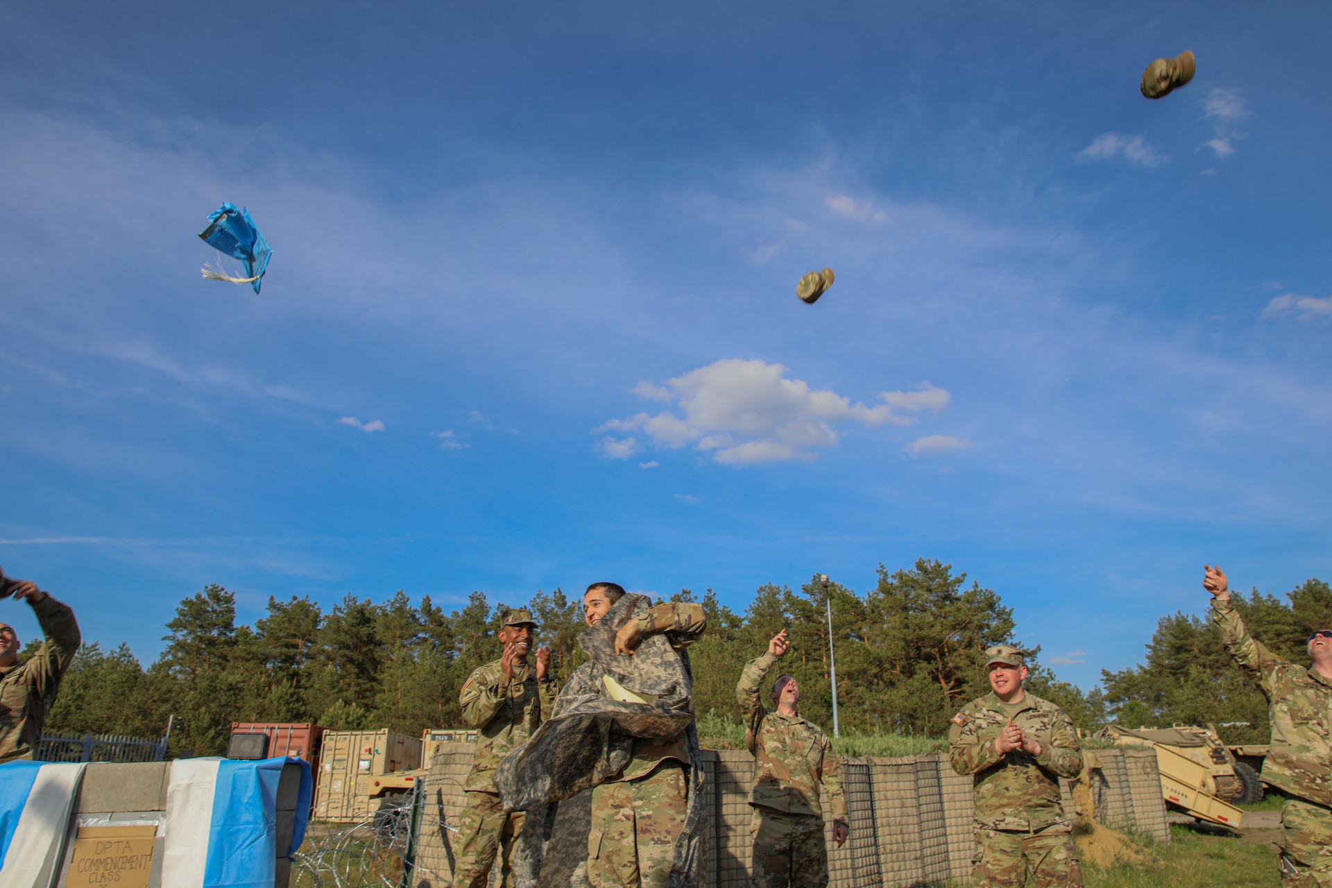 456th Medical Company Area Support honors Soldier with impromptu commencement ceremony during Defender 22