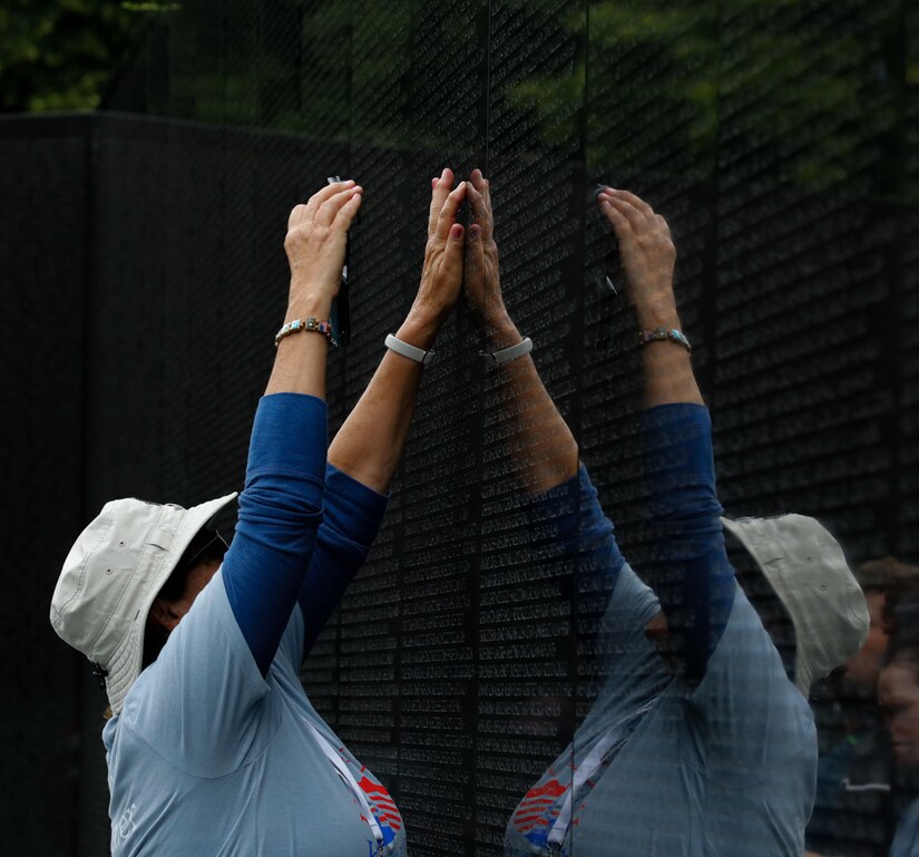 An all-women veteran group boarded an A320 Airbus out of the Blue Grass Airport for Washington, D.C., June 11, 2022, for an historic all-female veteran honor flight.