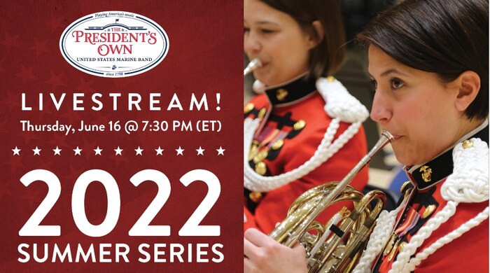 Marine Band Director Colonel Jason K. Fettig will conduct “The President’s Own” in concert this week in two performances highlighting brass soloists and a lineup almost exclusively comprised of 20th century composers. The program begins with a circus march by Karl L. King followed by a brass concerto featuring soloists Master Gunnery Sgt. Mark Jenkins on euphonium and Master Sgt. Hilary Harding on French horn. Mezzo-soprano vocalist Master Sgt. Sara Sheffield will also solo on the program, singing Harold Arlen’s “Lose That Long Face” from the 1954 film A Star is Born featuring Judy Garland. Other works on the program include John Mackey’s This Cruel Moon and Giouse Bonelli’s Symphonic Concert March.