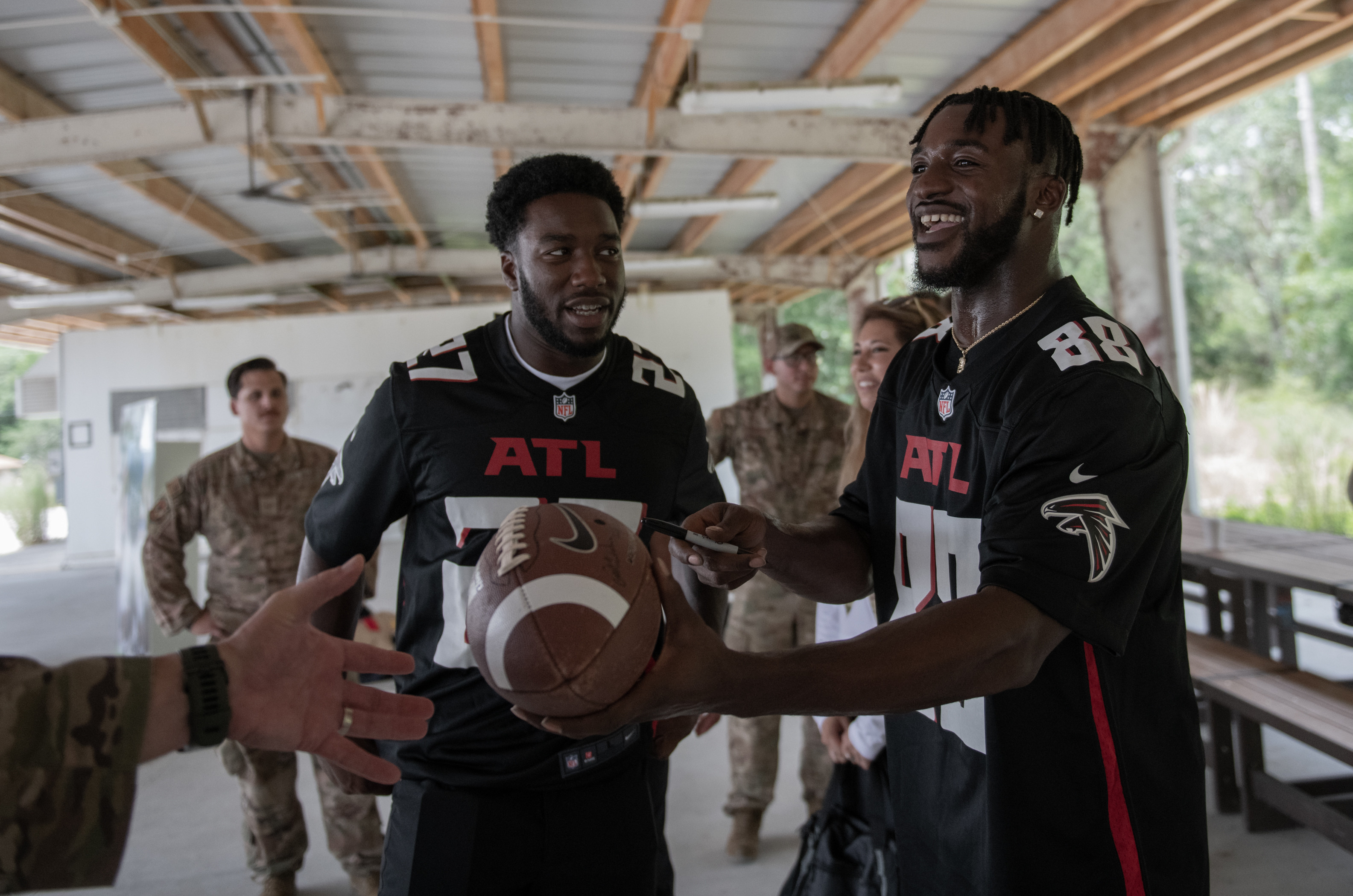 Atlanta Falcons visit Team Eglin > Eglin Air Force Base > Article