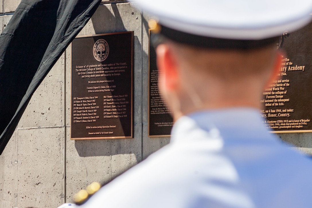 “Major of Saint Lô,” other Citadel cadets honored at D-Day Memorial