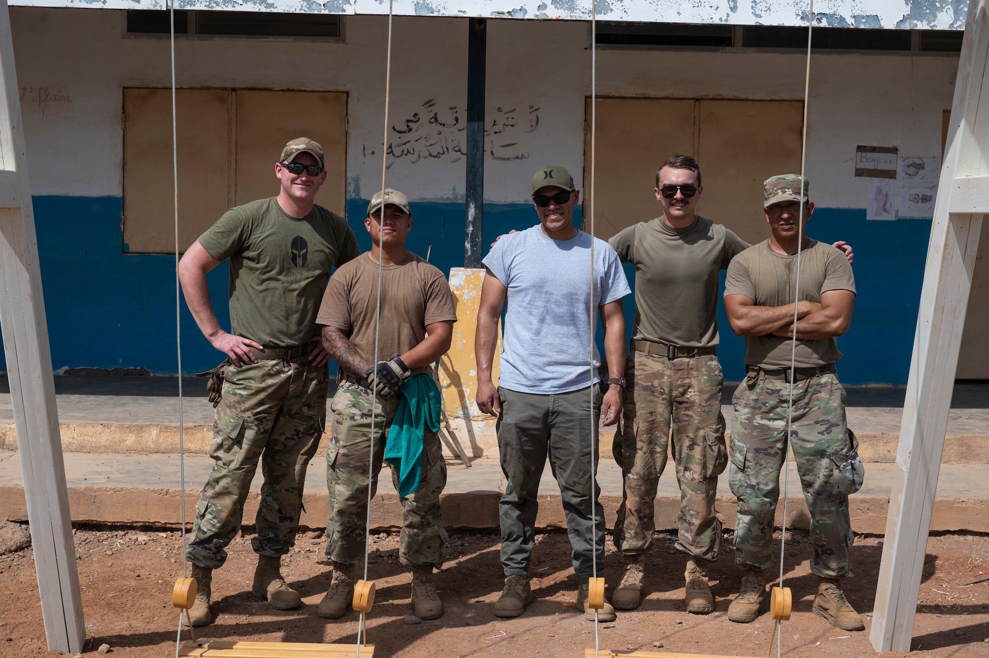 U.S. Airmen and Soldiers visit Chabelley Village, Djibouti