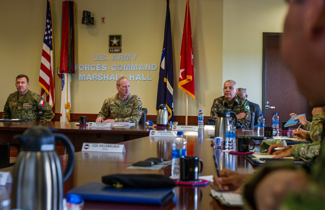 Foreign Military Attachés Visit Marshall Hall