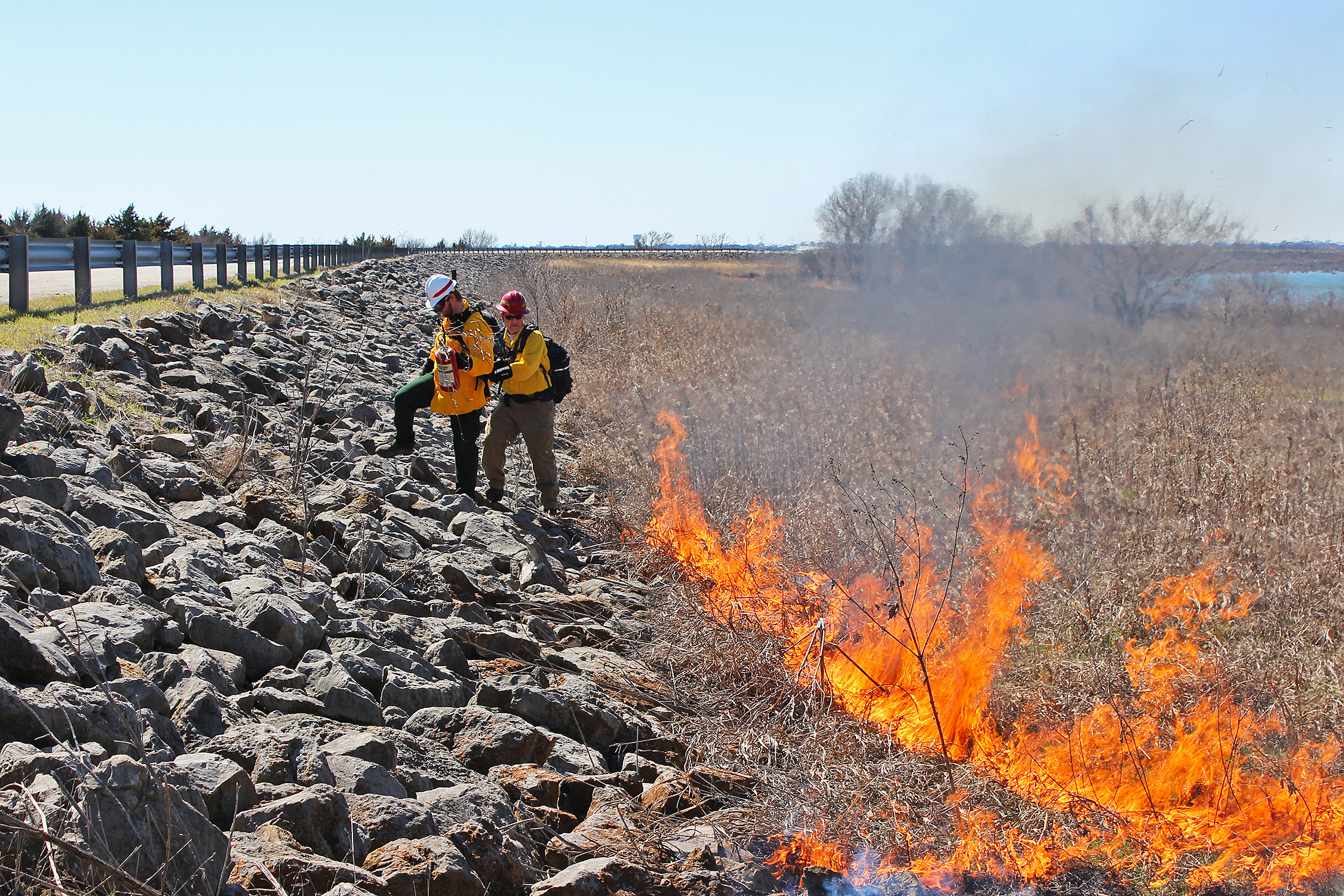 Wildland Firefighting Training at Lavon Lake