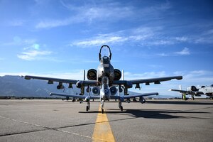 An A-10 Thunderbolt II assigned to the 442d Fighter Wing is photographed with a remote controlled replica plane at Hill Air Force Base, Utah, June 10, 2022. Jeremy Solt, the RC plane’s owner, has completed 22 flights with the plane. (U.S. Air Force photo by Tech. Sgt. Missy Sterling)