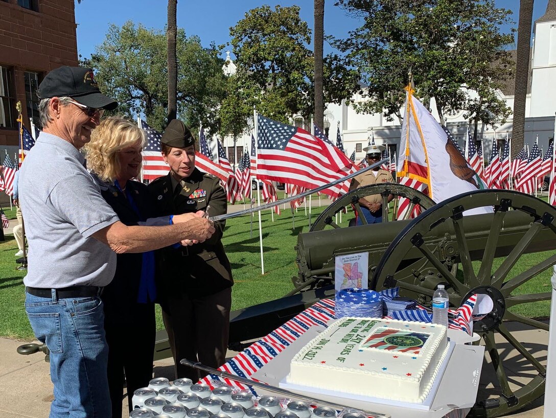 Col. Julie Balten, commander, Army Corps of Engineers Los Angeles District, was the keynote speaker at the Orange County District 2 Flag Day event, June 14, in Santa Ana, California.