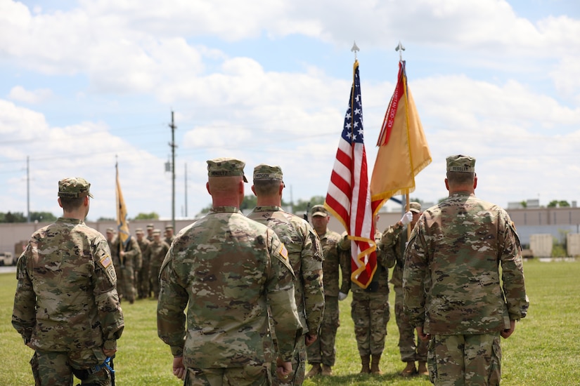 643rd Regional Support command executes change of command ceremony during June battle assembly