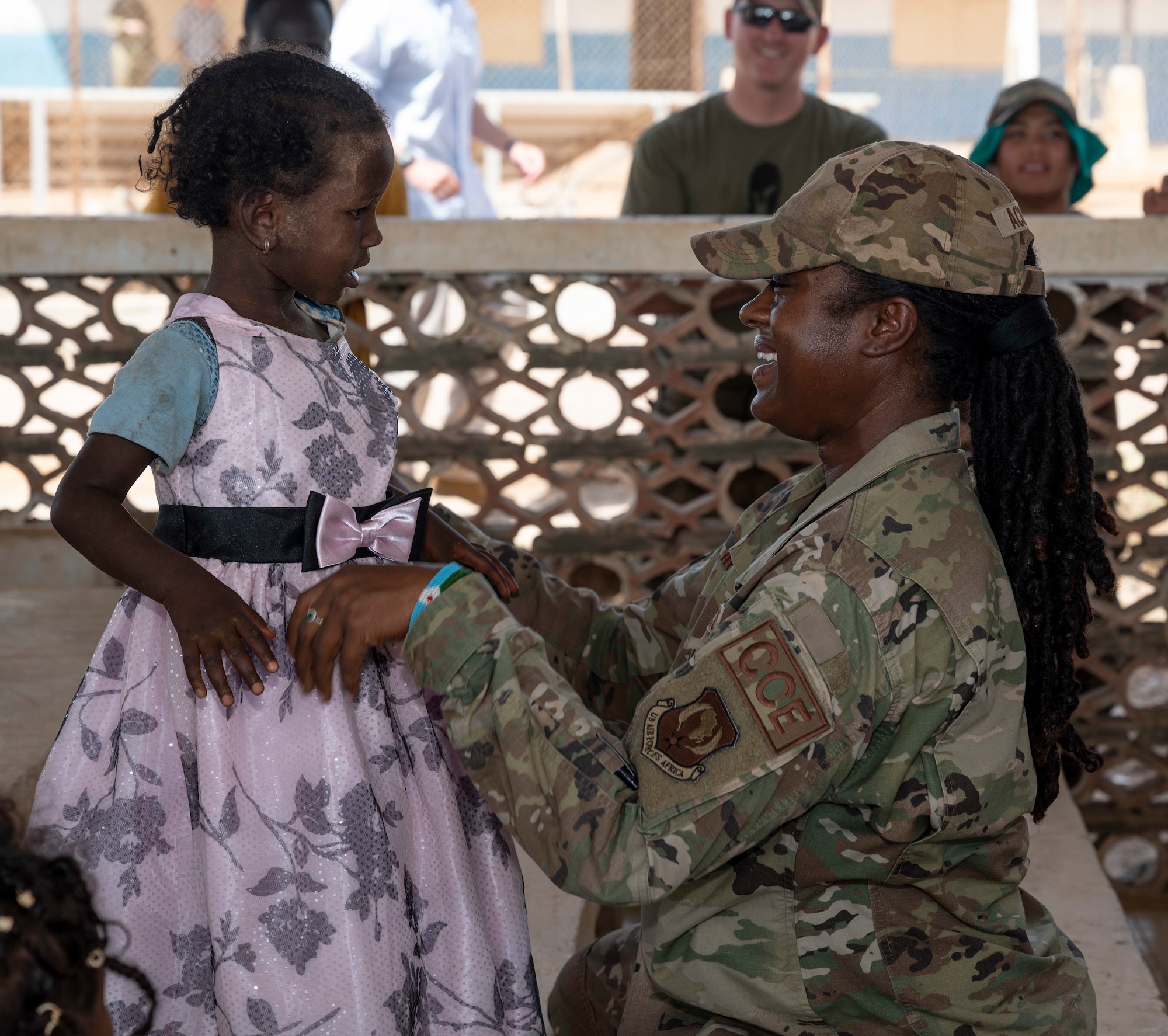 U.S. Airmen and Soldiers visit Chabelley Village, Djibouti