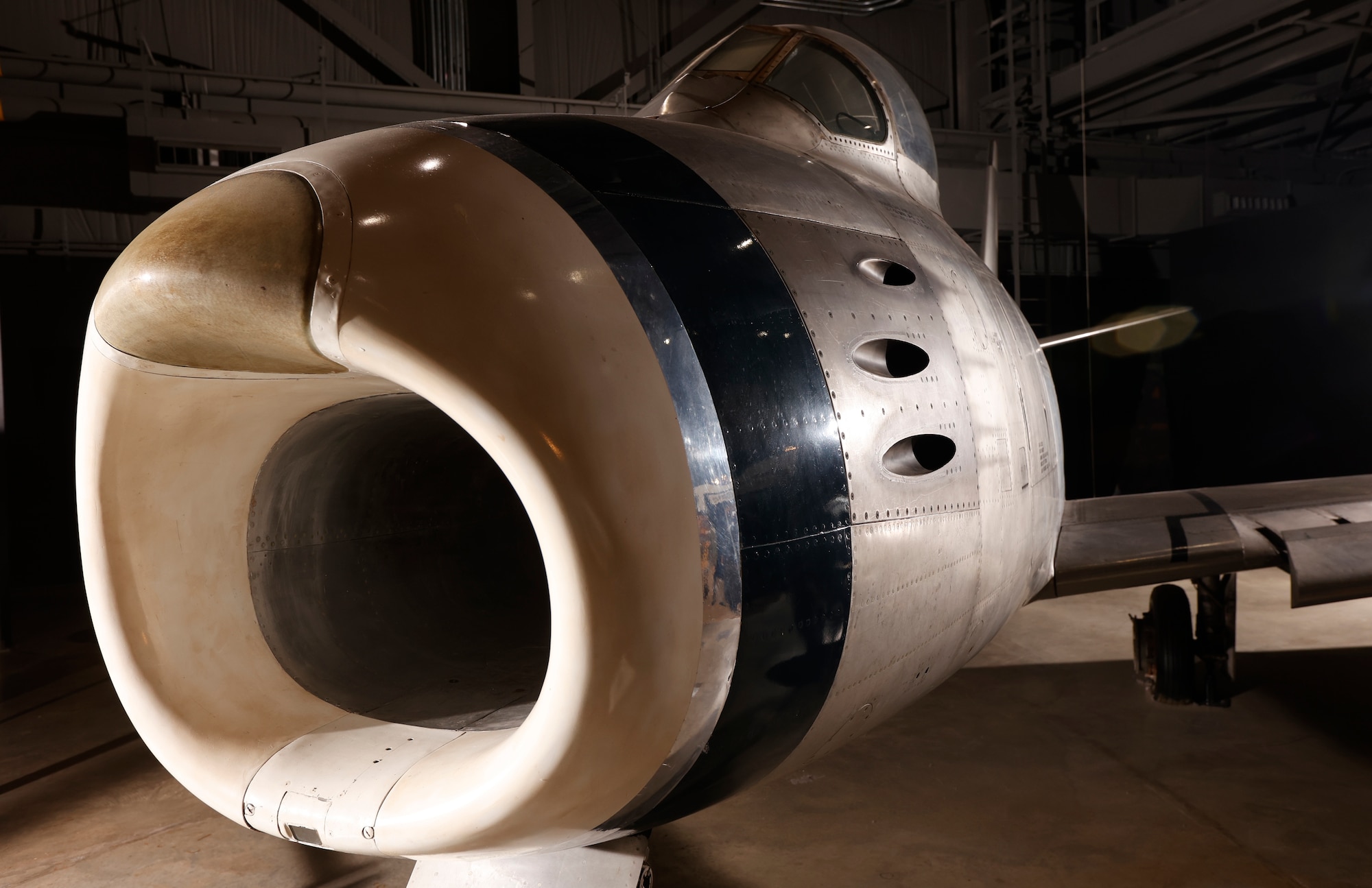 Exterior view of the North American F-86A Sabre