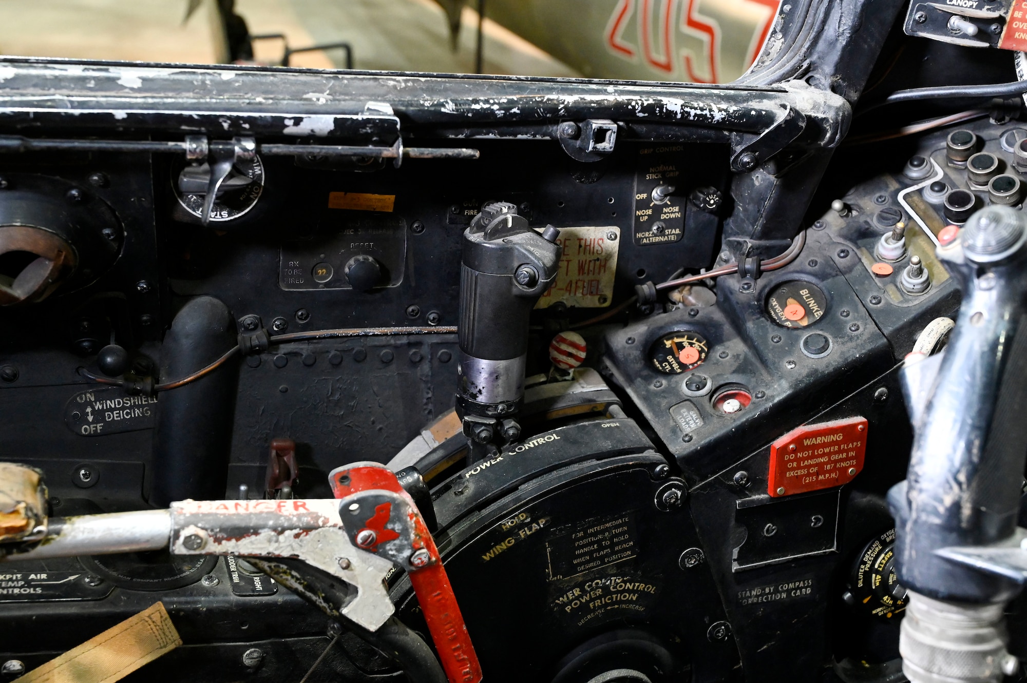 North American F-86A Sabre cockpit view