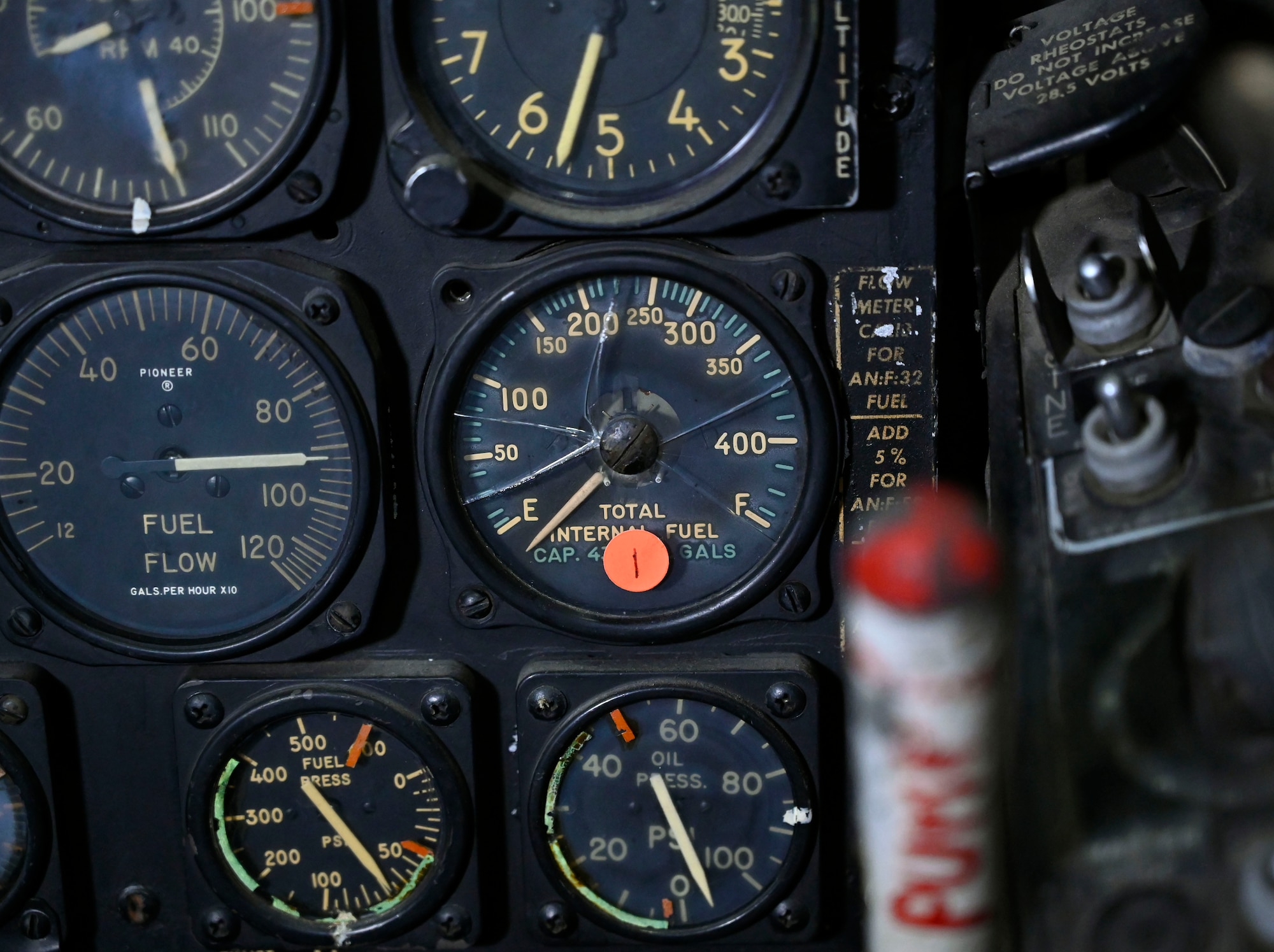 North American F-86A Sabre cockpit view