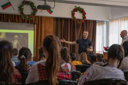 U.S. Army Civil Affairs Team visits Georgi Rakovski Primary School, Bulgaria