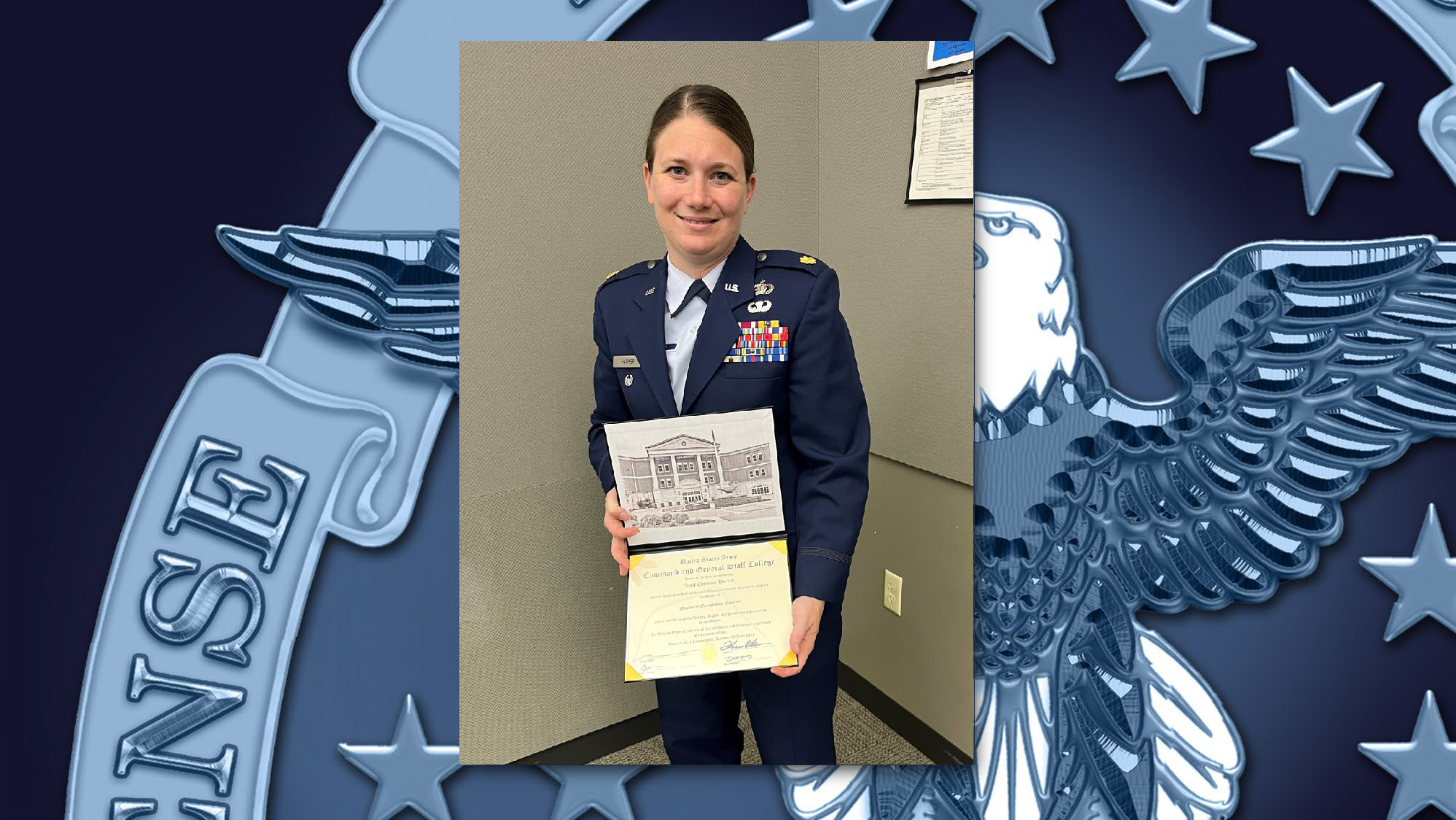 U s air force major graduates from u s army command and general staff