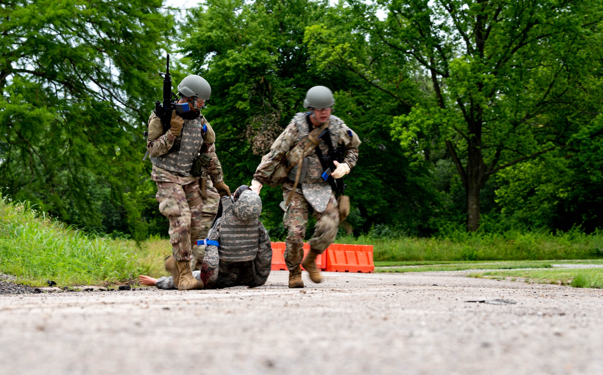 Airmen train