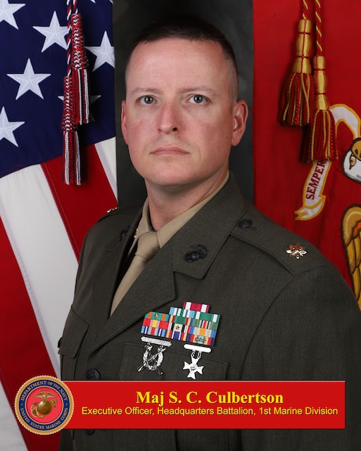 Major Scott C. Culbertson > 1st Marine Division > Biography