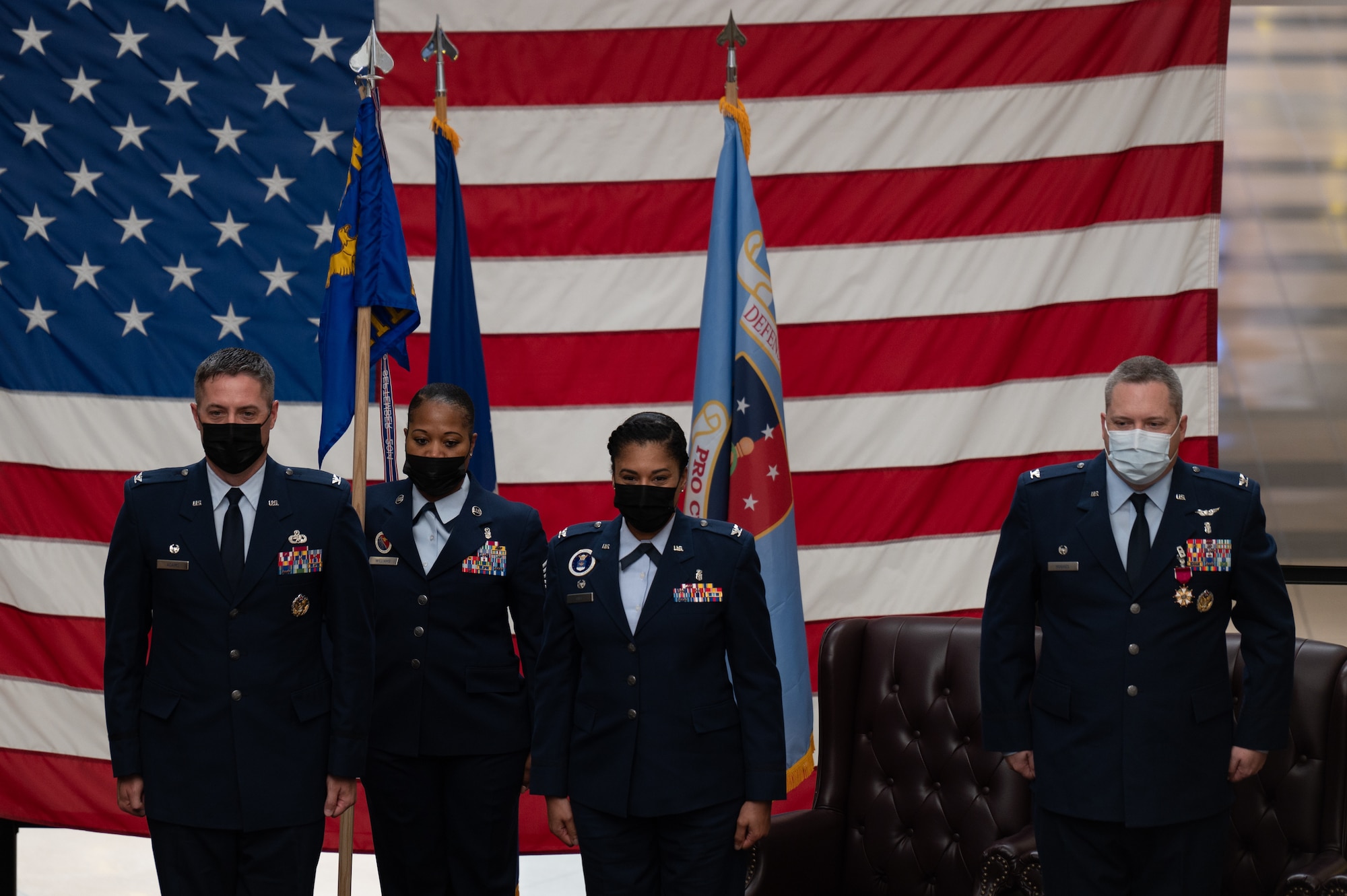 picture of 87 MDG Change of Command ceremony