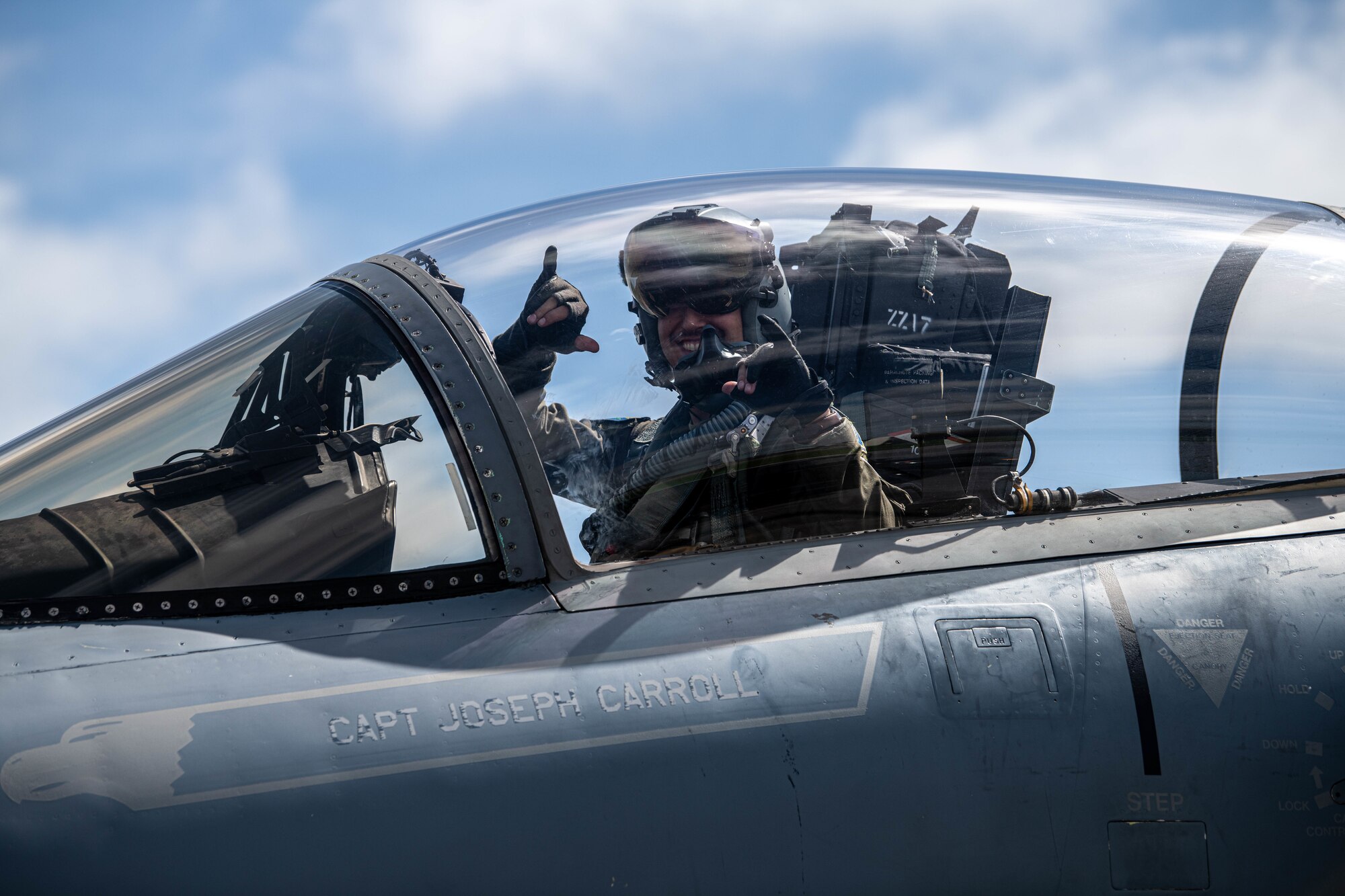 An Airman smiles for a picture.