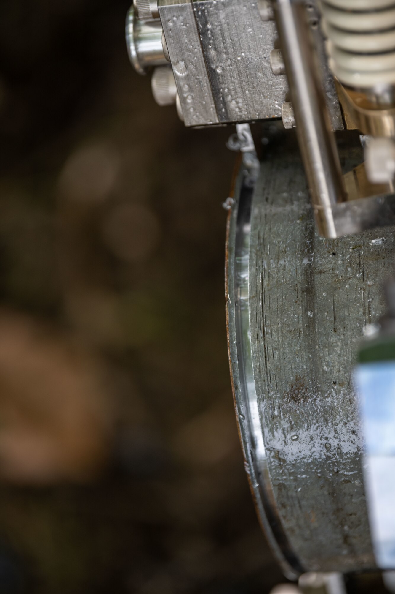 The Water and Fuel Expedient Repair System (WaFERS) cuts a simulated damaged pipe during an annual Prime Base Engineer Emergency Force (Prime BEEF) training at Misawa Air Base, Japan, June 14, 2022.