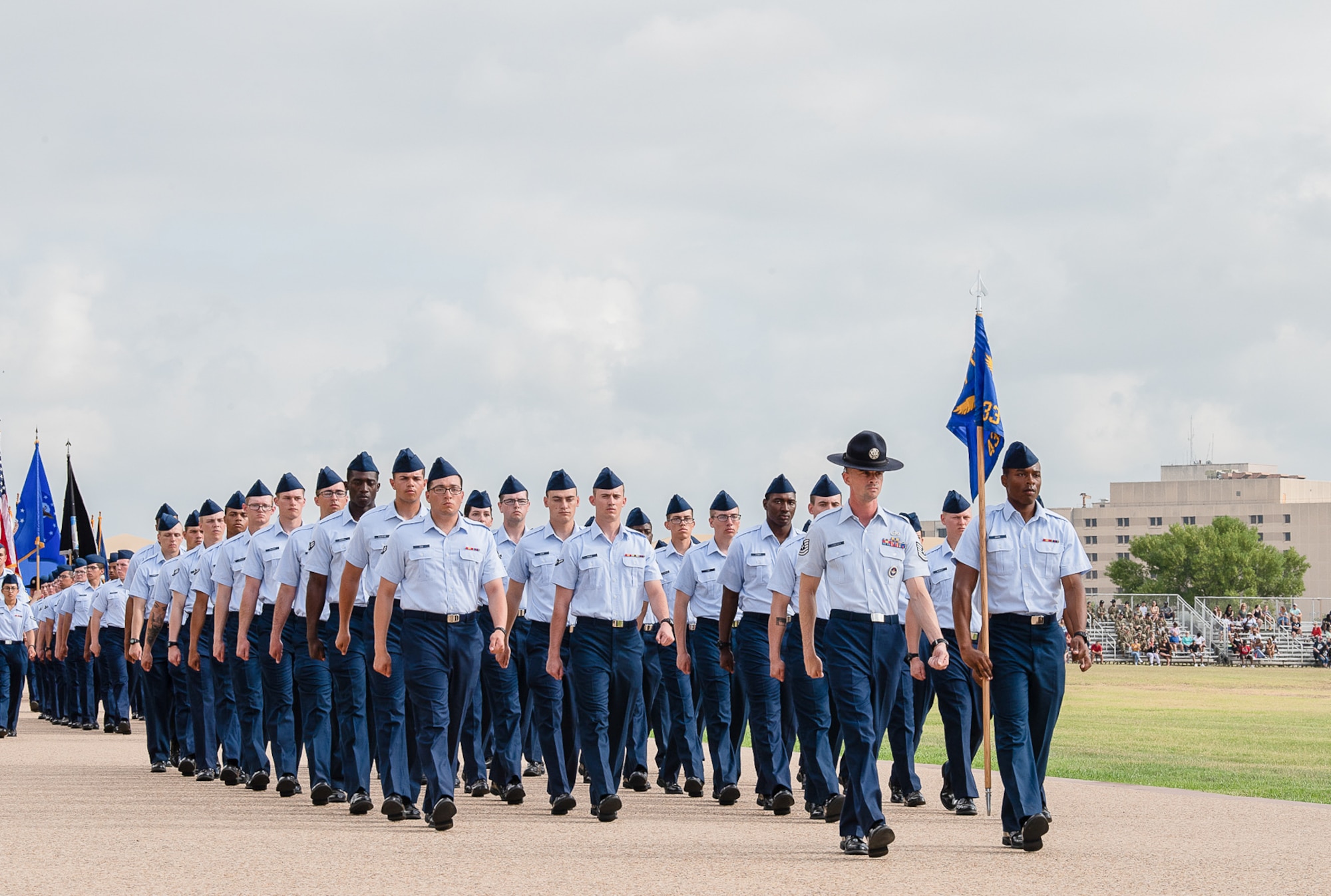 More than 600 Airmen assigned to the 433rd Training Squadron graduated from Basic Military Training at Joint Base San Antonio-Lackland, Texas, June 8-9 2022,