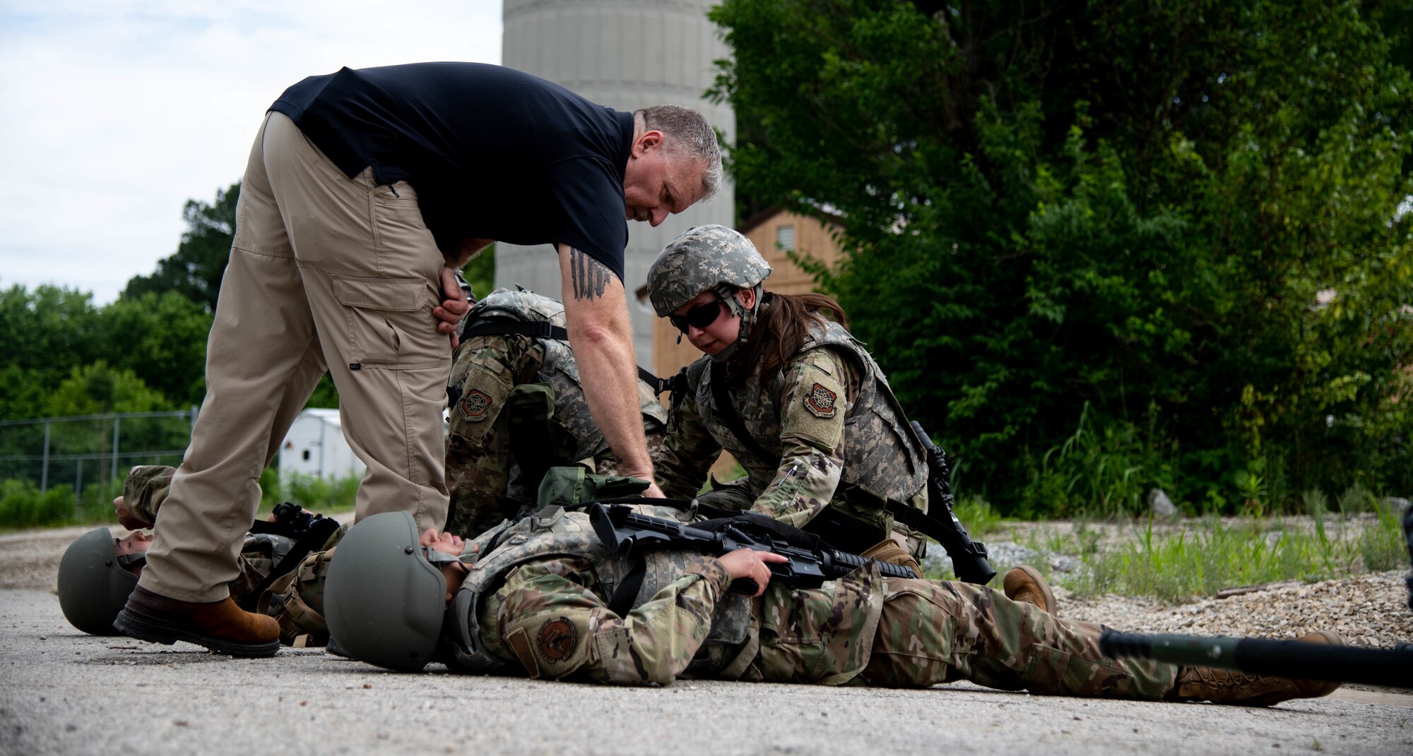 Airmen train