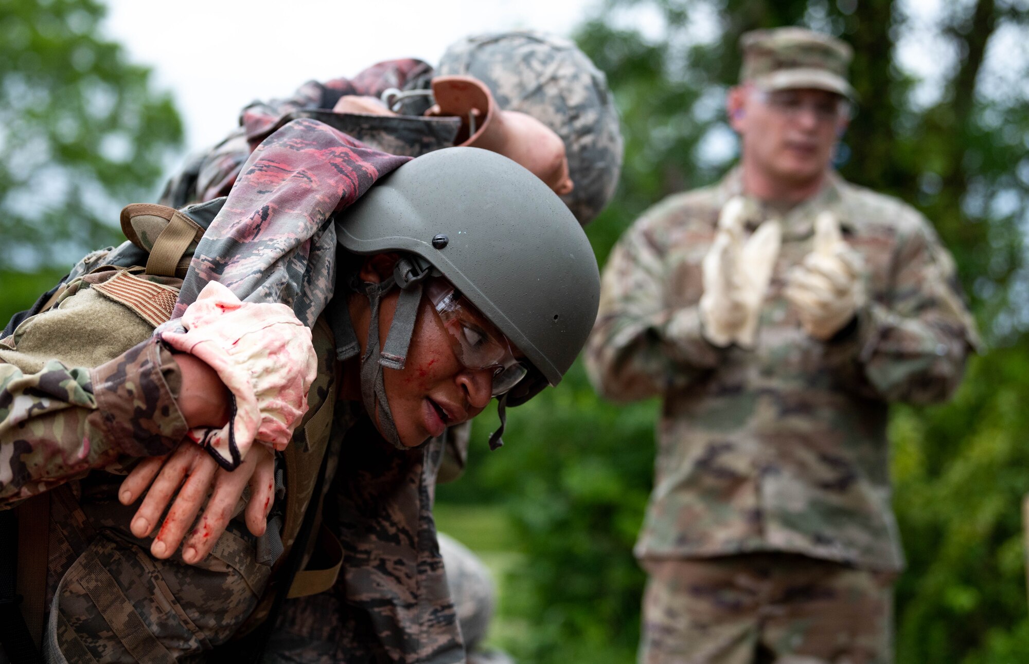 Airmen train