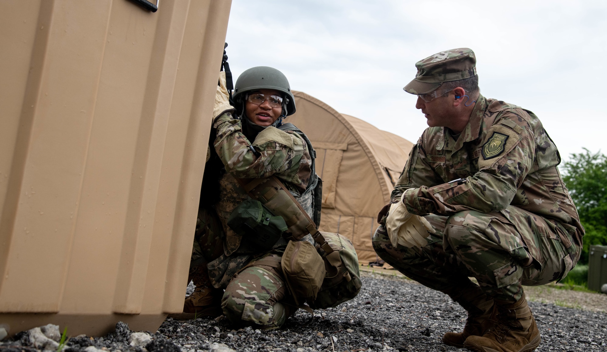 Airmen train