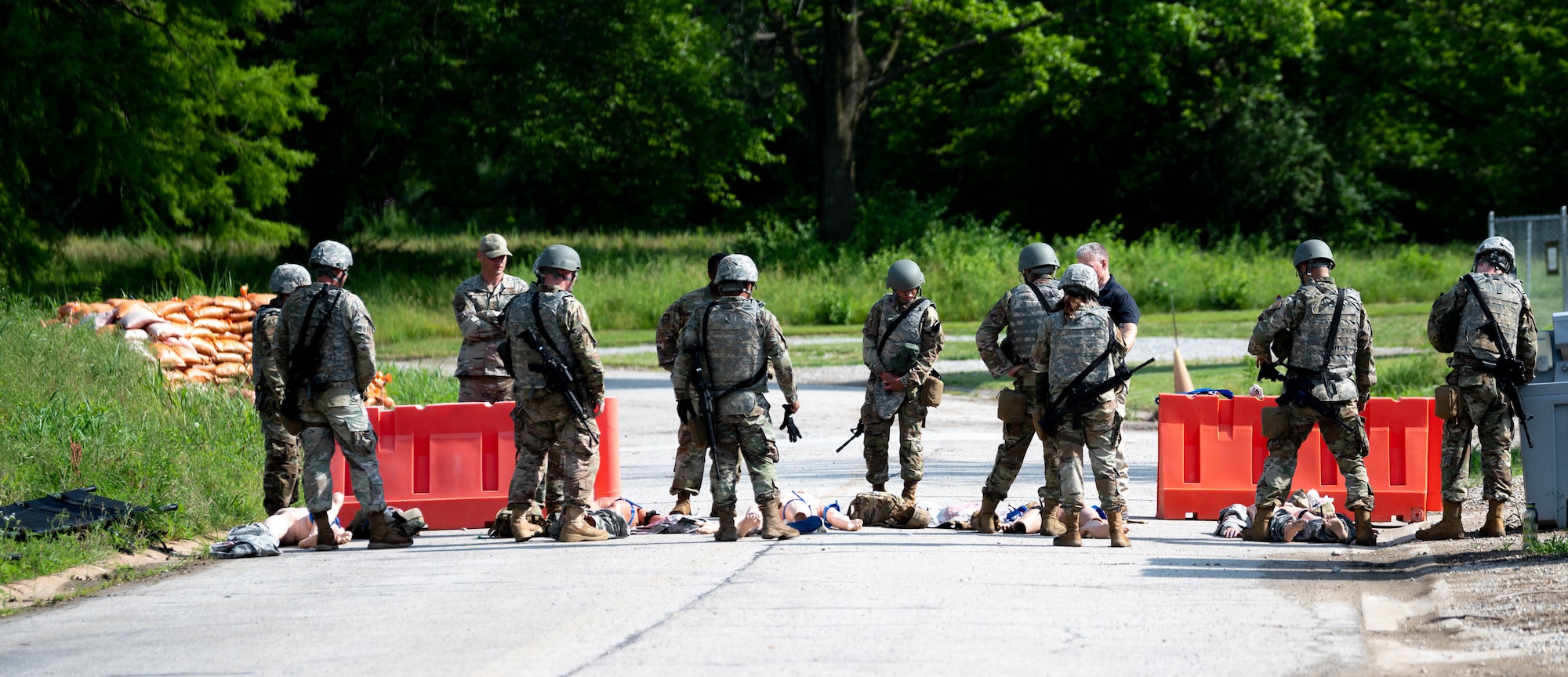 Airmen train