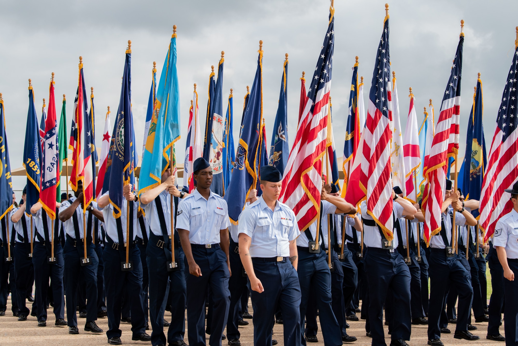 More than 600 Airmen assigned to the 433rd Training Squadron graduated from Basic Military Training at Joint Base San Antonio-Lackland, Texas, June 8-9 2022,