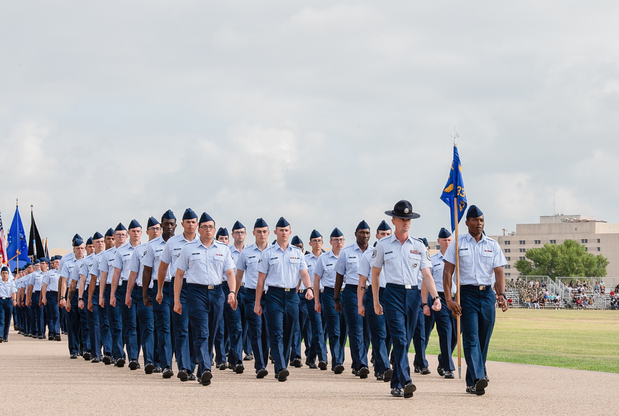 More than 600 Airmen assigned to the 433rd Training Squadron graduated from Basic Military Training at Joint Base San Antonio-Lackland, Texas, June 8-9 2022,