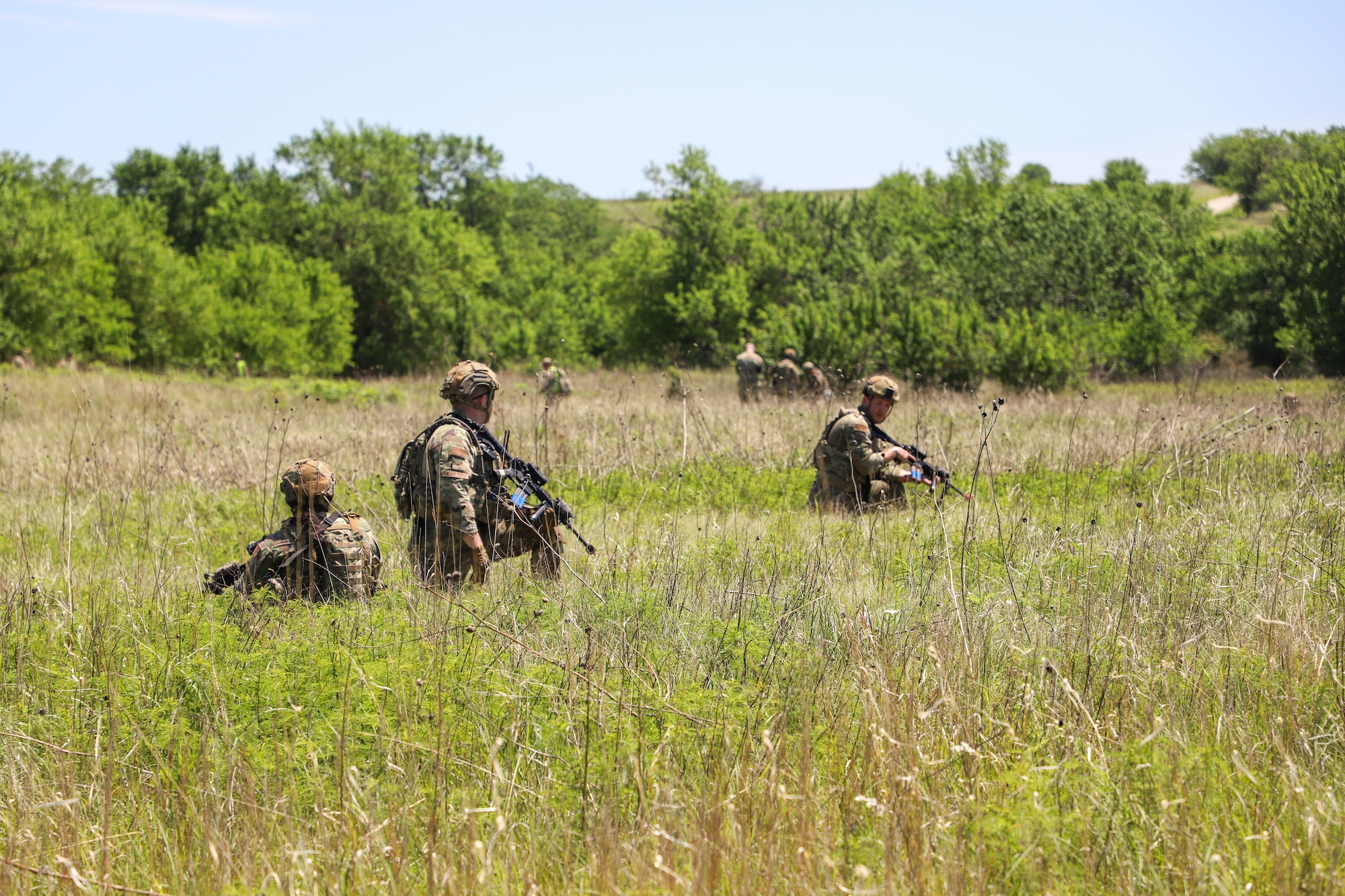 Airmen assigned to the 184th Security Forces Squadron tested their combat skills during Exercise Tinman at Smoky Hill Weapons Range in early June.