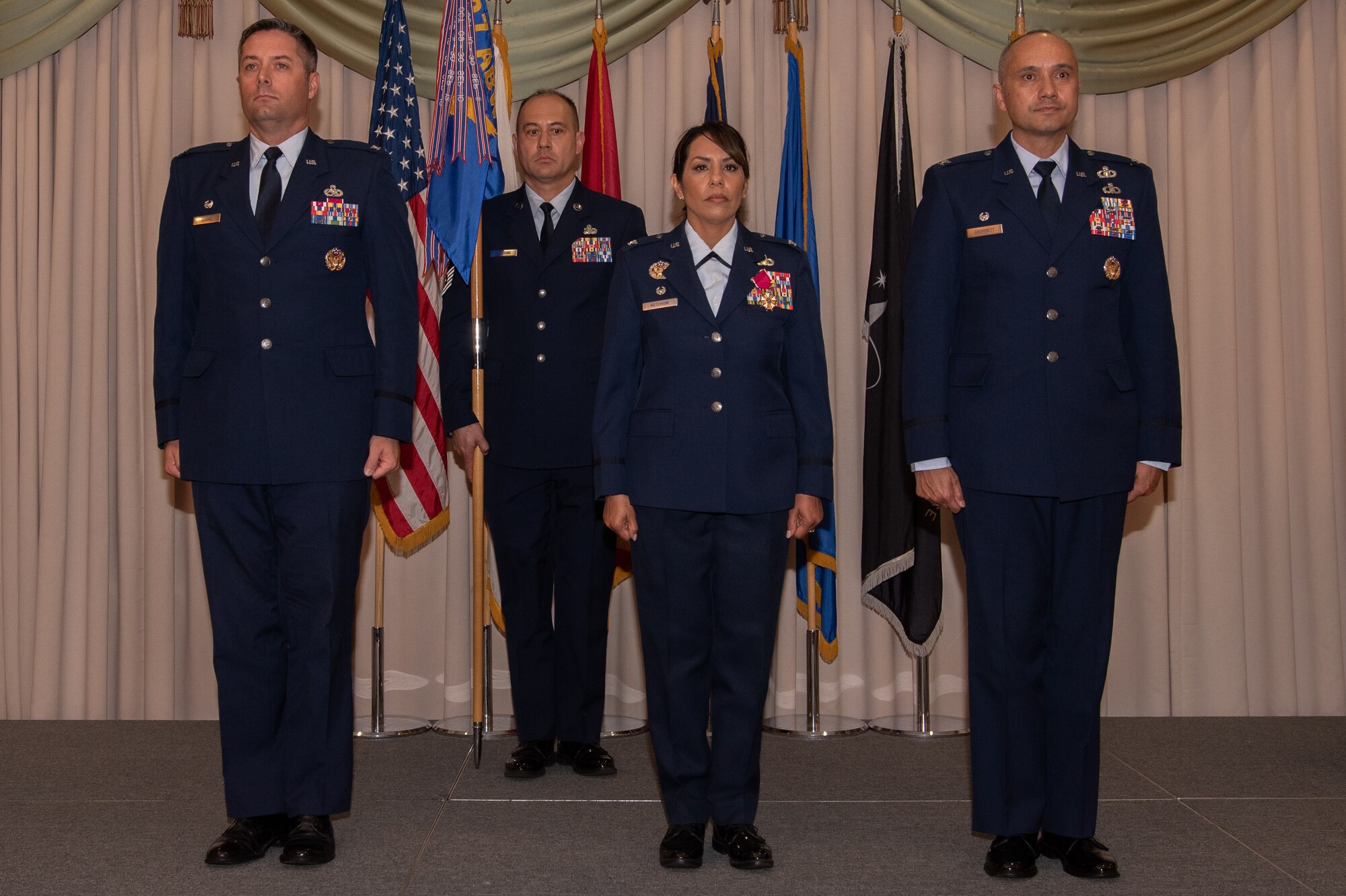 U.S. Air Force Col. Robert Grimmett assumes command of the 87th Mission Support Group.