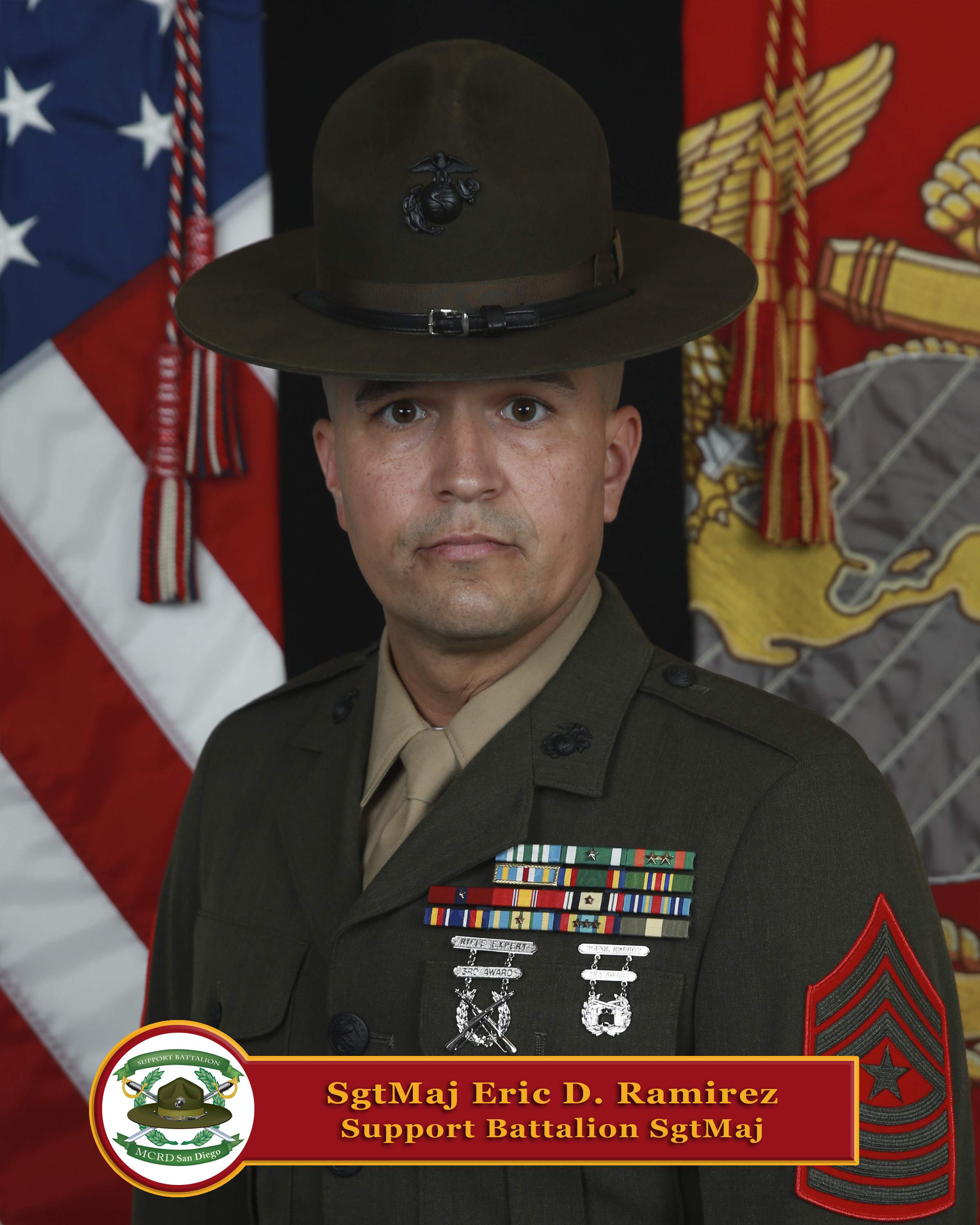 Sergeant Major Eric D. Ramirez > Marine Corps Recruit Depot, San Diego