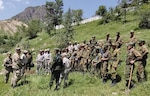 Virginia National Guard Soldiers assigned to the 91st Cyber Brigade conduct a mountain warfare exchange and an advanced tactical planning exchange with soldiers from the Republic of Tajikistan May 16-20, 2022, in Romit, Tajikistan. Virginia and Tajikistan are partners under the Department of Defense National Guard Bureau State Partnership Program.