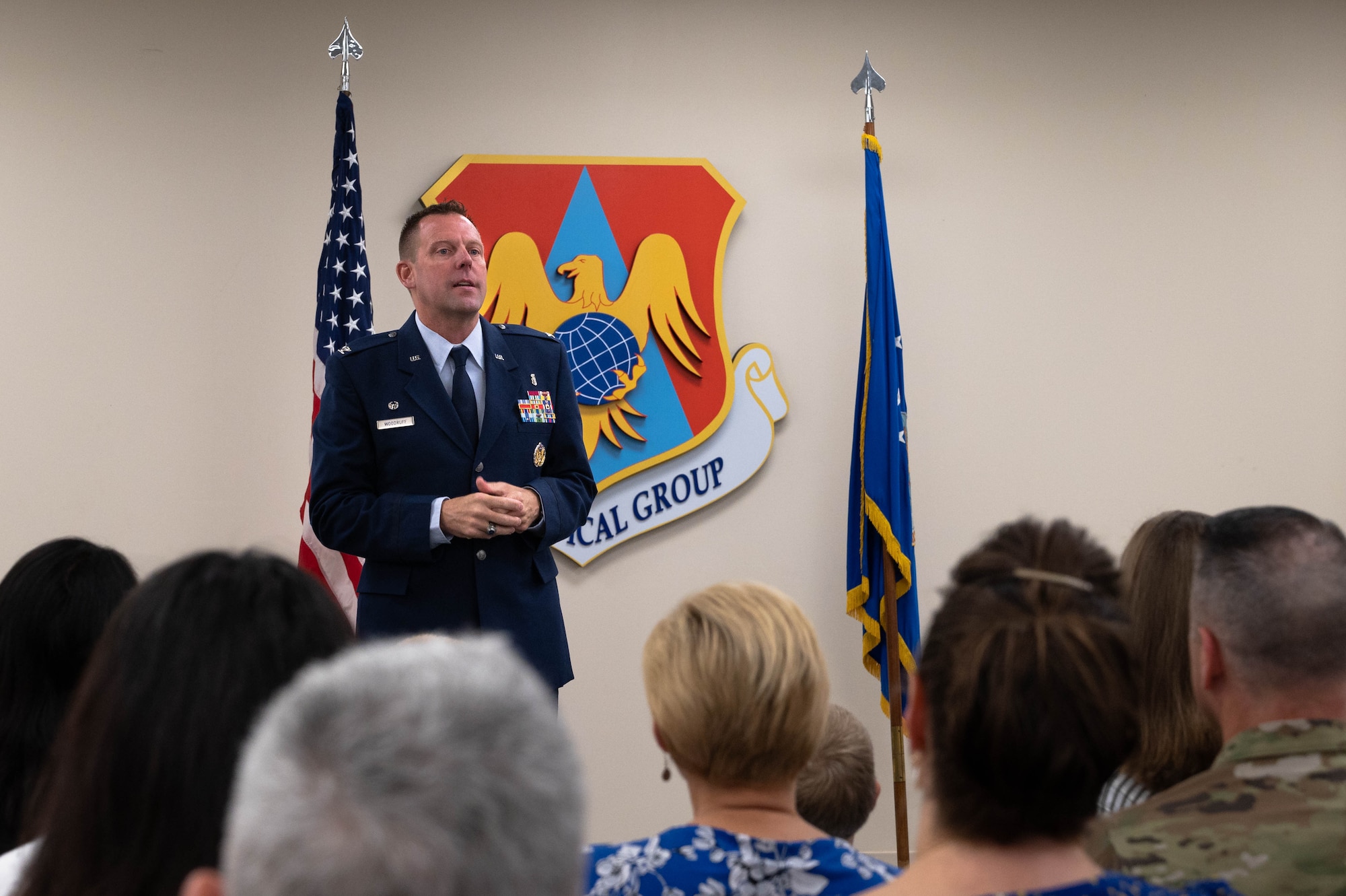 Airman speaks