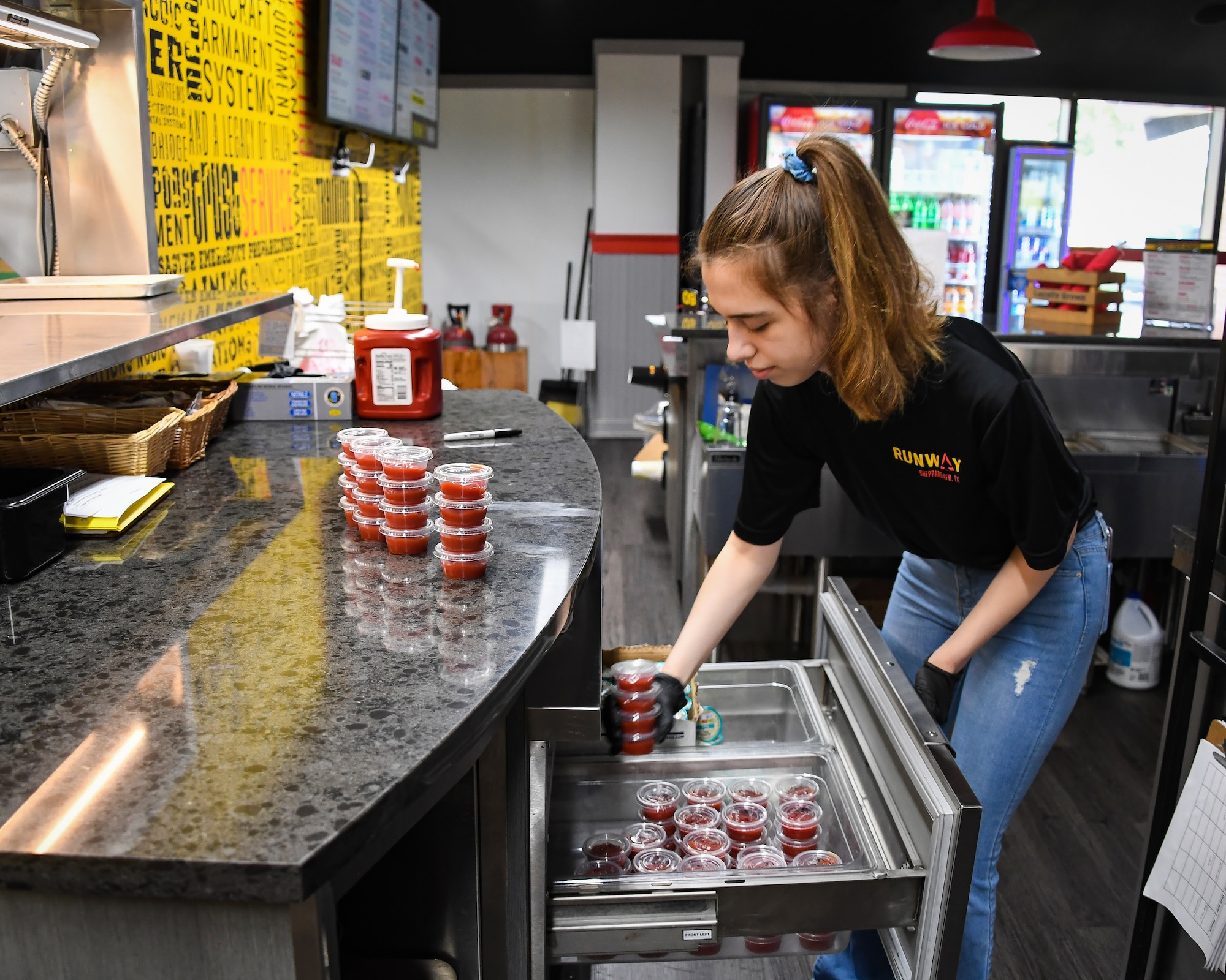 Tatianna Rodak prepares for lunch rush at The Runway