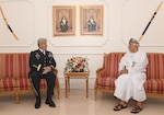 General Kurilla with His Highness Sayyid Shihab bin Tarik Al Said, Oman Deputy Prime Minister for Defense Affairs, Muscat, Oman, June 19, 2022