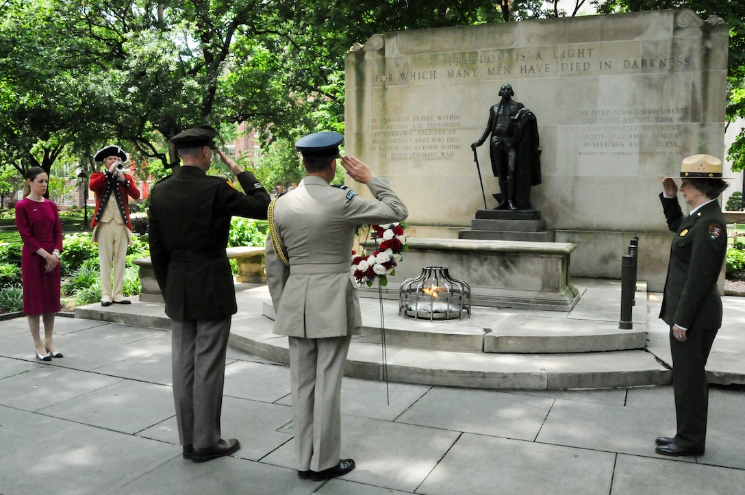 Army Reserve senior leader makes history at America’s birthplace