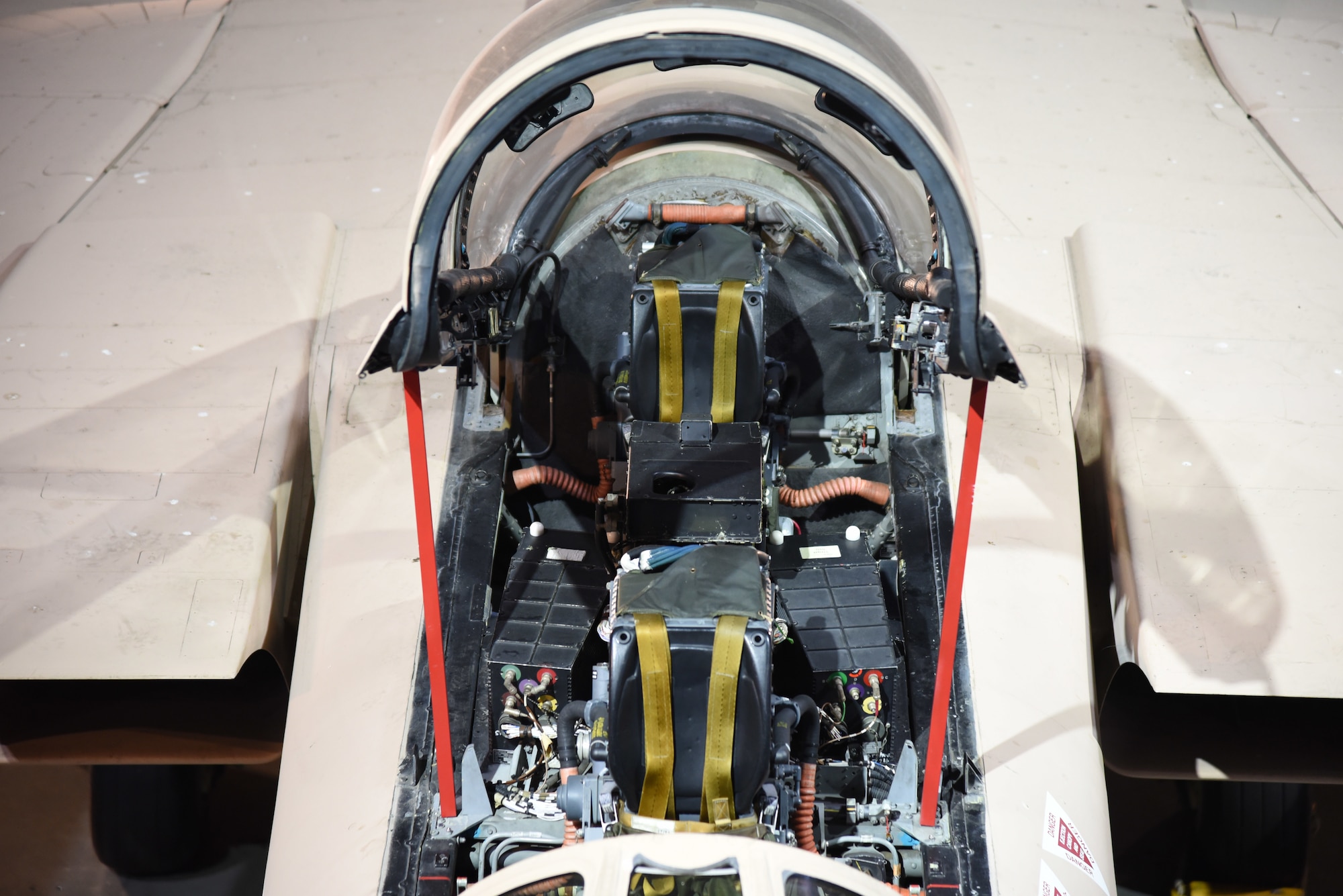 Panavia Tornado GR1 aircraft cockpit view.