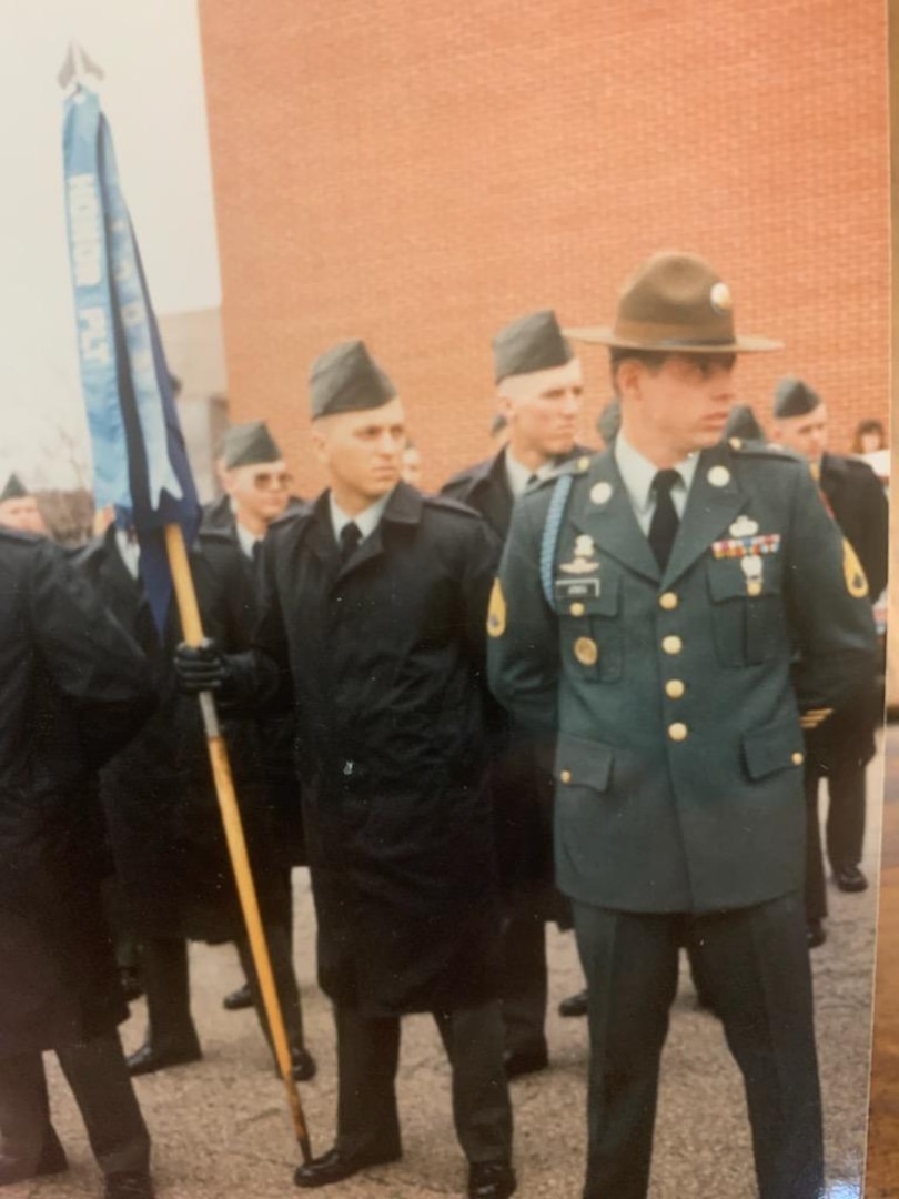SGM Paul Johnson as a young private in basic training.