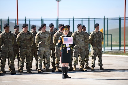 Closing ceremonies marked the end of Exercise Khaan Quest 2022 at the Five Hills Training Area in Tavantolgoi, Mongolia, June 20, 2021. The Alaska Army National Guard participated in the two-week exercise, along with 15 nations.