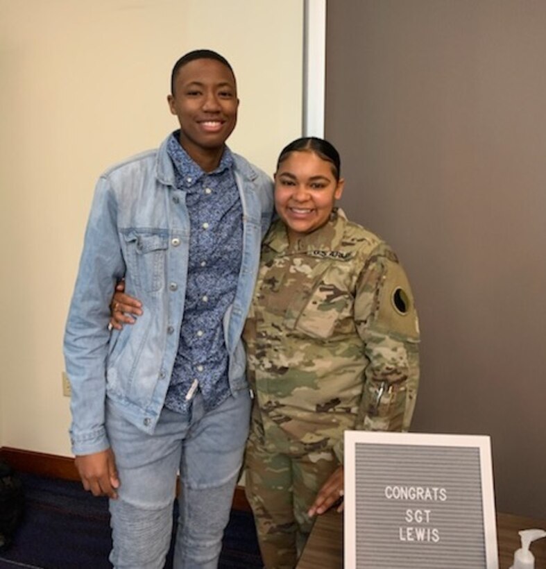 Sgt. Phillicia Lewis (right) and Spc. Dejia Joyner (left)