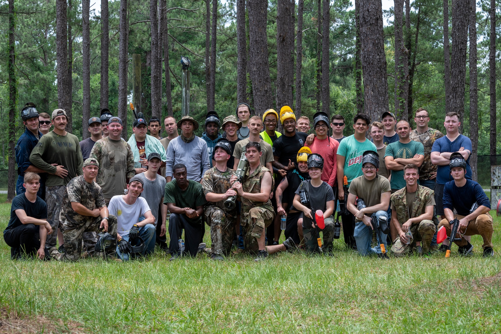 Airmen pose for group photo