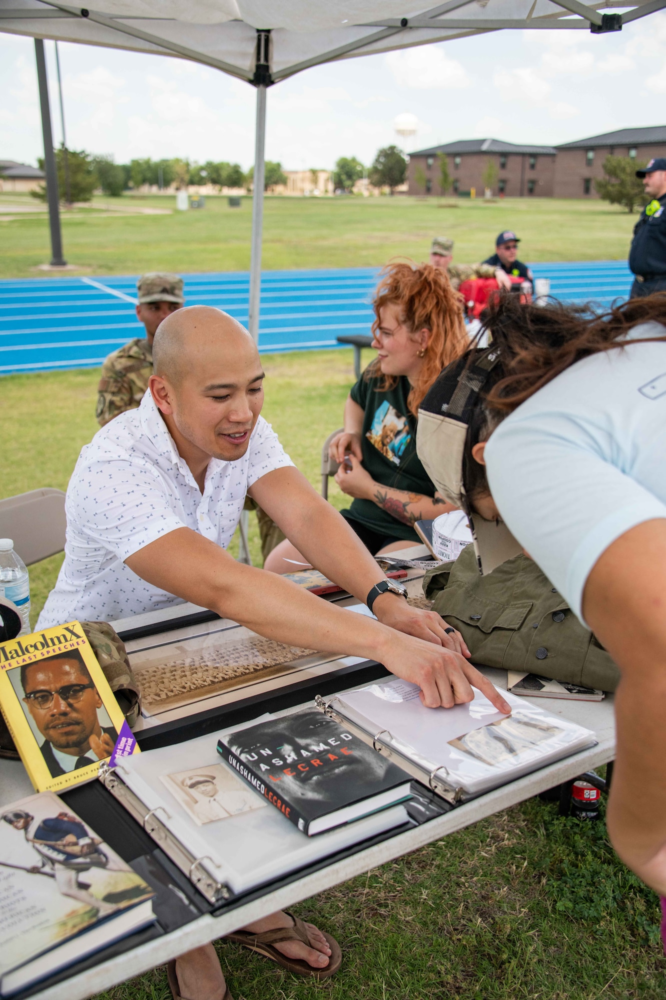 97 AMW celebrates Juneteenth block party.