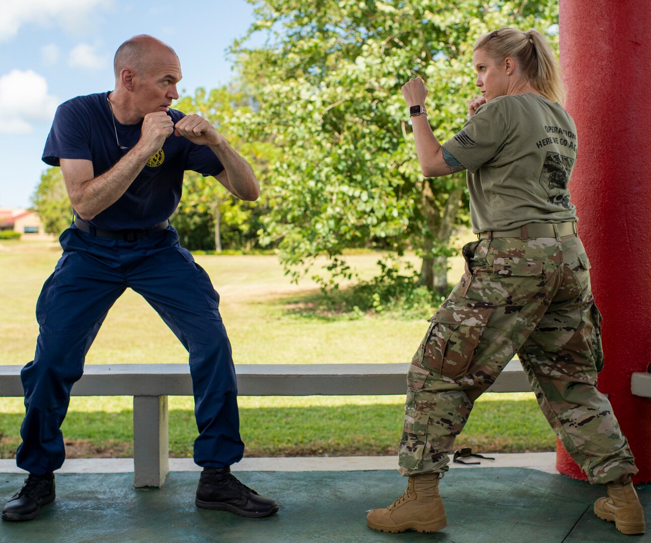 149th Fighter Wing Airmen take part in combatives training