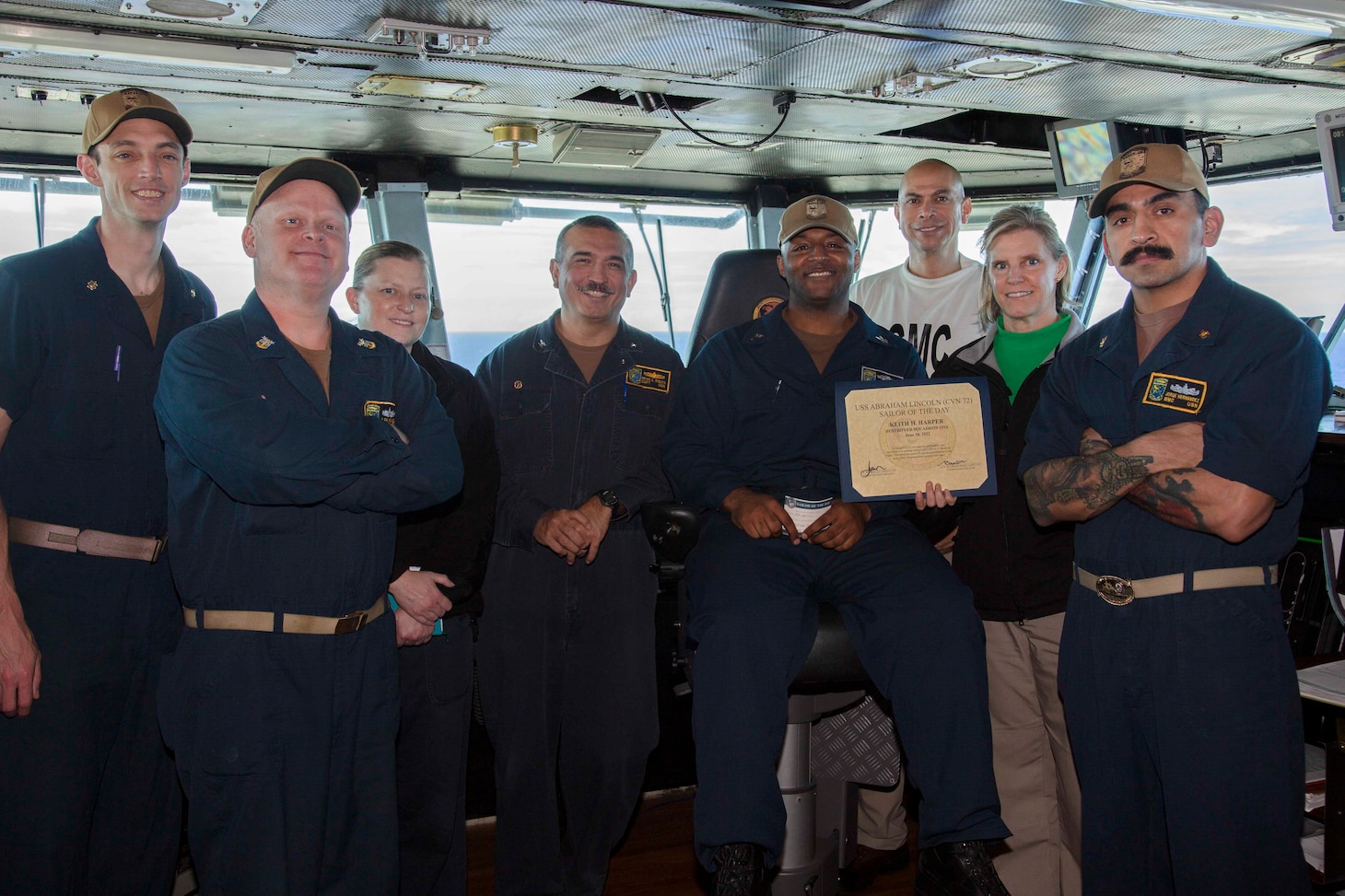 RP1 KEITH HARPER WINS USS ABRAHAM LINCOLN SAILOR OF THE DAY!