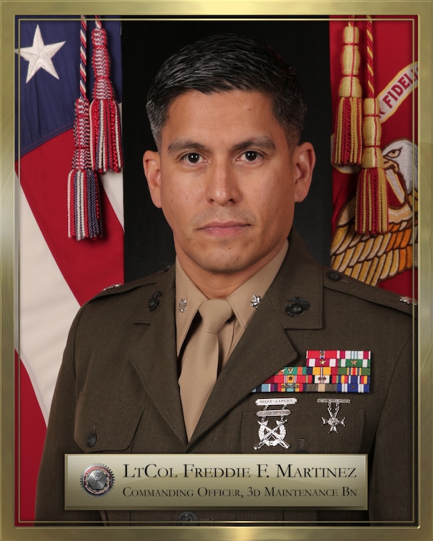 Lt.Col Freddie F. Martinez official bio photo