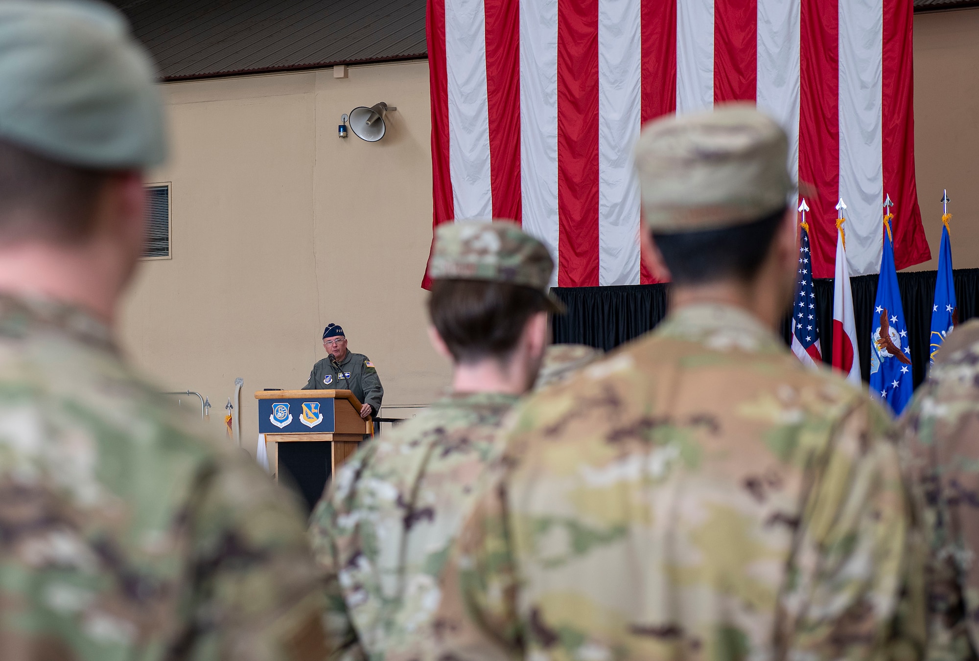 U.S. Forces Japan commander speaks to attendees