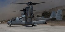 The MV-22B Osprey demonstrates the Marine Corps’ self-sufficiency in austere environments!