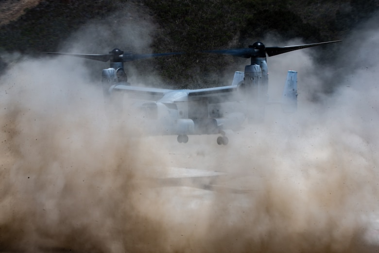 The MV-22B Osprey demonstrates the Marine Corps’ self-sufficiency in austere environments!