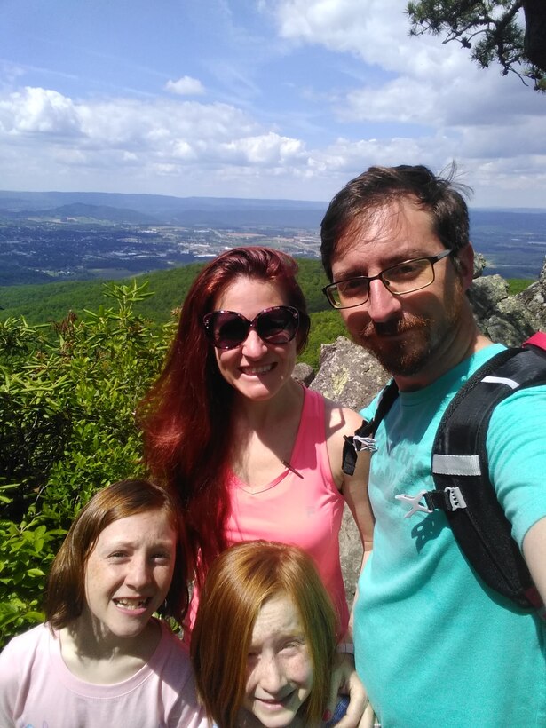 On Wednesday June 15, 2022, USACE Great Lakes and Ohio River Division Commander, Col. Kimberly Peeples, named Sarah Sullivan, Sexual Harassment/Assault Response and Prevention Coordinator, as Employee of the Month. Here, Sullivan enjoys hiking with her family.